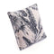 Pillows Foam Pillow - 17.7" X 17.7" X 1.2" Black And Beige Leaves Pillow HomeRoots