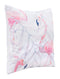 Pillows Foam Pillow - 17.7" x 17.7" x 5.1" Multicolor, Satin, Foam, Flamingo Pillow HomeRoots