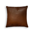 Pillows My Pillow - 16" x 16" x 5" Cognac, Cowhide Leather - Pillow HomeRoots