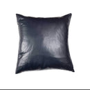 Pillows My Pillow - 16" x 16" x 5" Navy Cowhide Leather - Pillow HomeRoots