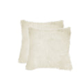 Pillows My Pillow - 18" x 18" x 5" Natural Sheepskin - Pillow 2 pcs HomeRoots