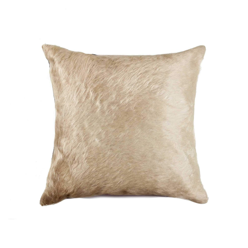 Pillows My Pillow - 18" x 18" x 5" Natural, Torino Cowhide - Pillow HomeRoots