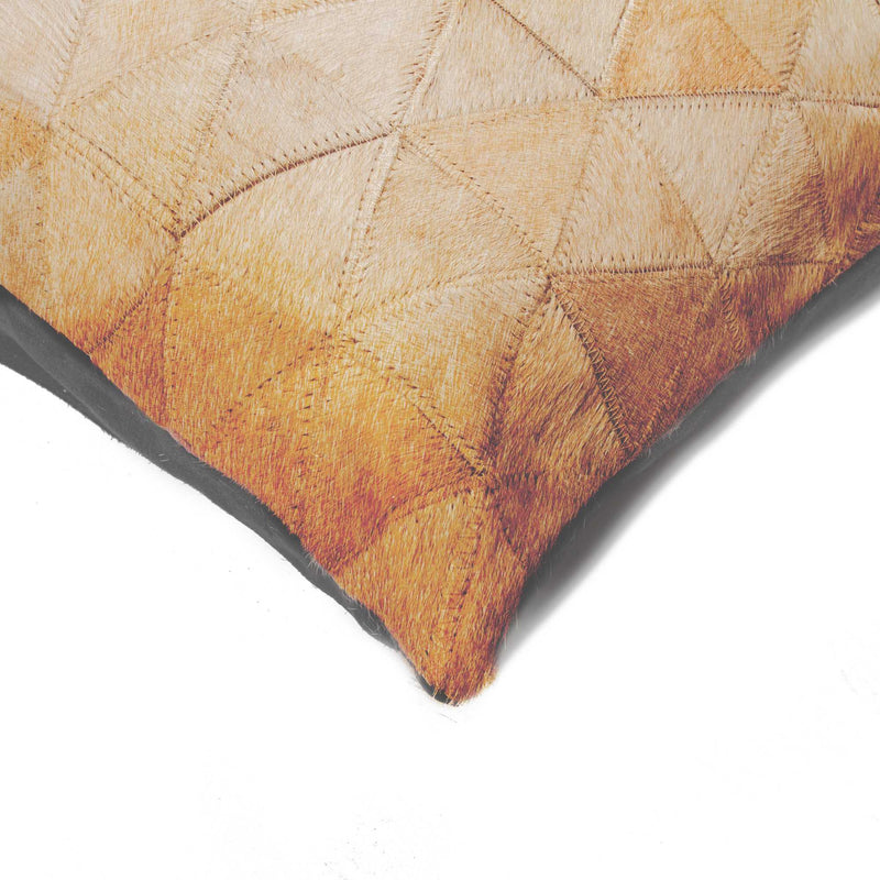 Pillows My Pillow - 18" x 18" x 5" Rare Tan Torino Kobe Cowhide - Pillow HomeRoots