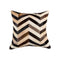 Pillows My Pillow - 18" x 18" x 5" Stunning Tricolor Chevron Torino Kobe Cowhide - Pillow HomeRoots