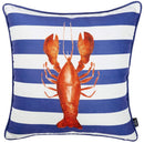 Pillows Outdoor Pillow Covers - 18"x18" Nautica Lobster Decorative Throw Pillow Cover Printed HomeRoots