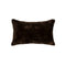 Pillows Pillow - 12" x 20" x 5" Chocolate Sheepskin - Pillow HomeRoots