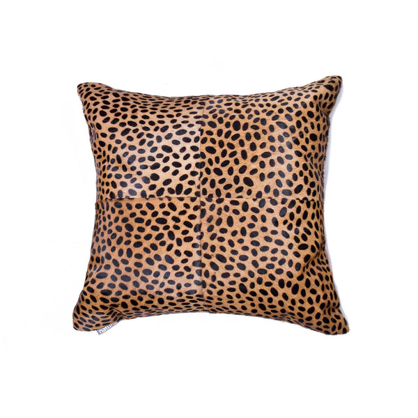 Pillows Pillow - 18" x 18" x 5" Cheetah Quattro - Pillow HomeRoots