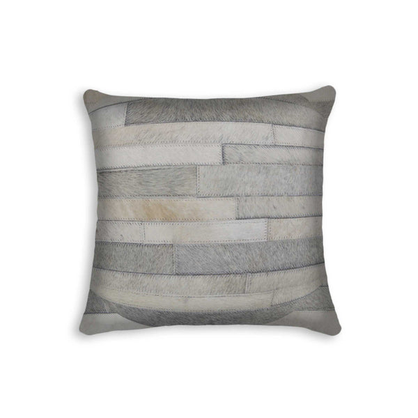 Pillows Pillow - 18" x 18" x 5" Gray - Pillow HomeRoots