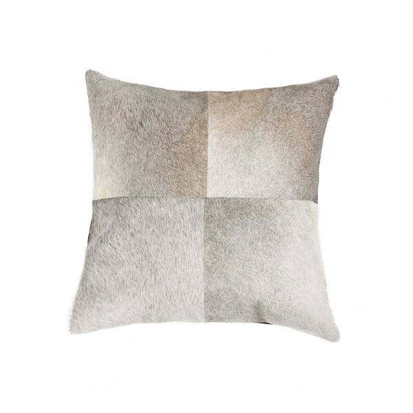 Pillows Pillow - 18" x 18" x 5" Gray Quattro - Pillow HomeRoots