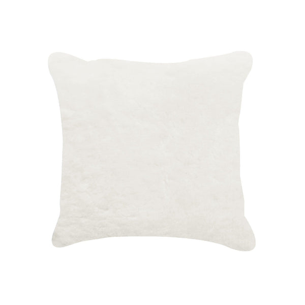 Pillows Pillow 18" x 18" x 5" Natural Sheepskin Pillow 6683 HomeRoots