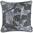 Pillows Pillow Covers - 17"x 17" Grey Jacquard Leaf Decorative Throw Pillow Cover HomeRoots