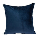 Pillows Pillow Covers - 18" x 0.5" x 18" Transitional Navy Blue Solid Pillow Cover HomeRoots