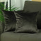 Pillows Pillow Covers - 18"x 18" Brown Velvet Carob Decorative Throw Pillow Cover (2 Pcs in set) HomeRoots