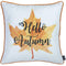 Pillows Pillow Covers - 18"x 18" Thanksgiving Leaf Quote Decorative Throw Pillow Cover HomeRoots