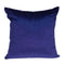 Pillows Pillow Covers - 20" x 0.5" x 20" Transitional Royal Blue Solid Pillow Cover HomeRoots