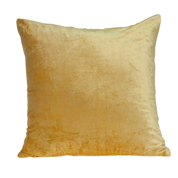 Pillows Pillow Covers - 20" x 0.5" x 20" Transitional Yellow Solid Pillow Cover HomeRoots