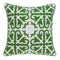 Pillows Pillow Inserts - 20" x 7" x 20" Traditional Green and White Accent Pillow Cover With Down Insert HomeRoots