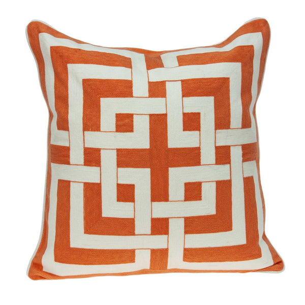 Pillows Pillow Inserts - 20" x 7" x 20" Unique Transitional Multicolored Pillow Cover With Down Insert HomeRoots
