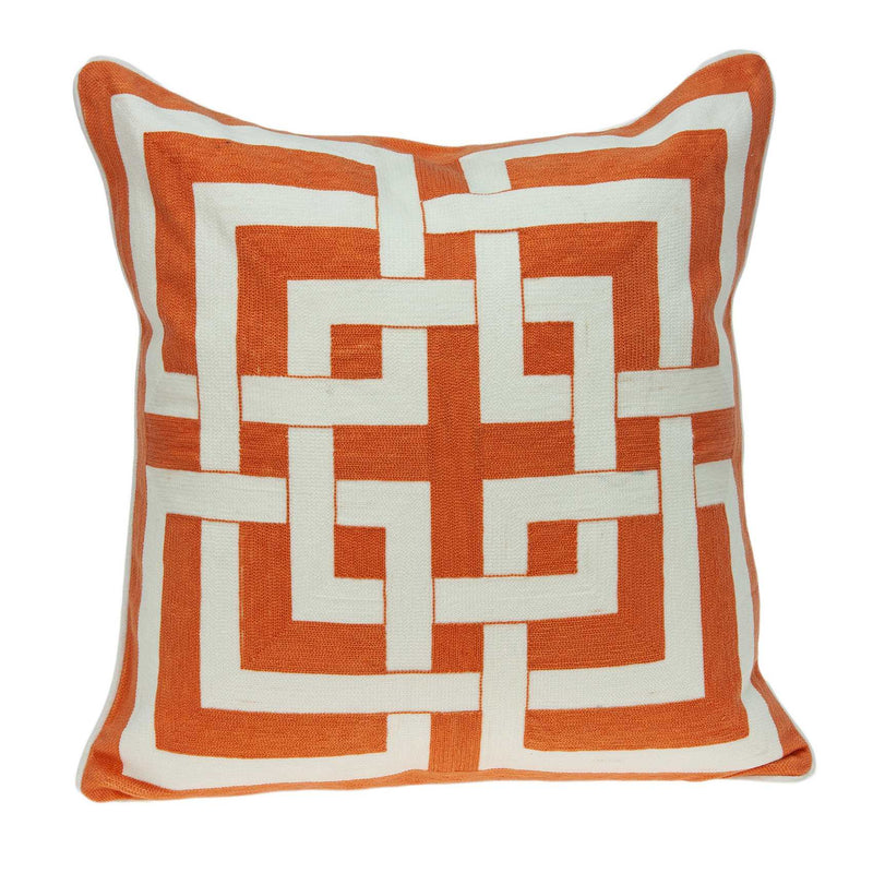Pillows Pillow Inserts - 20" x 7" x 20" Unique Transitional Multicolored Pillow Cover With Down Insert HomeRoots