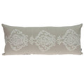 Pillows Pillow Inserts - 28" x 6" x 12" Transitional Beige Pillow With Down Insert HomeRoots