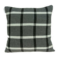 Pillows Sofa Pillow Covers - 20" x 7" x 20" Transitional Gray Pillow Cover With Down Insert HomeRoots