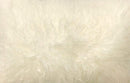 Pillows Sofa Pillows - 17" Creamy Genuine Tibetan Lamb Fur Pillow with Micro suede Backing HomeRoots