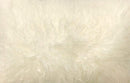 Pillows Sofa Pillows - 20" Creamy White Genuine Tibetan Lamb Fur Pillow with Micro suede Backing HomeRoots