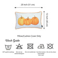 Pillows Throw Pillow Covers - 12"x20" Thanksgiving Lumbar Pumpkins Decorative Throw Pillow Cover HomeRoots