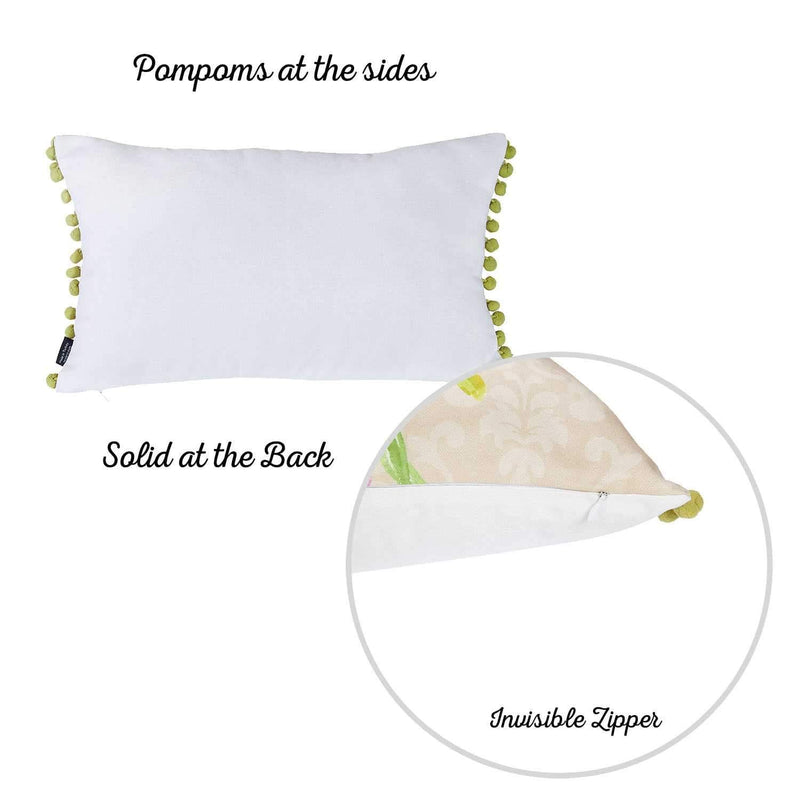 Pillows Throw Pillow Covers - 12"x20" Watercolor Bouquet Dream Decorative Throw Pillow Cover HomeRoots