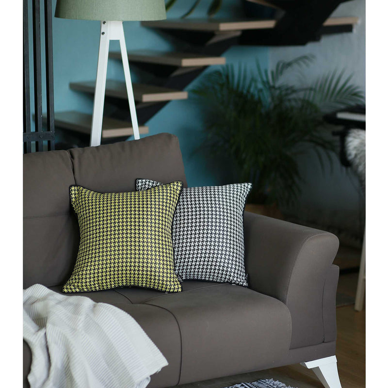 Pillows Throw Pillow Covers - 17"x 17" Grey Jacquard Decorative Throw Pillow Cover HomeRoots