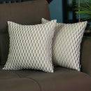 Pillows Throw Pillow Covers - 17"x 17" Honeycomb Jacquard Decorative Throw Pillow Cover Set Of 2 Pcs Square HomeRoots