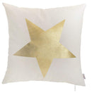 Pillows Throw Pillow Covers - 18"x 18" Happy Square Star Printed Decorative Throw Pillow Cover Pillowcase HomeRoots