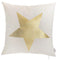 Pillows Throw Pillow Covers - 18"x 18" Happy Square Star Printed Decorative Throw Pillow Cover Pillowcase HomeRoots