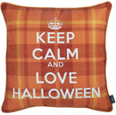 Pillows Throw Pillow Covers - 18"x 18" Love Halloween Printed Decorative Throw Pillow Cover HomeRoots