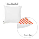Pillows Throw Pillow Covers - 18"x 18"Orange Tropical Greek Printed Decorative Throw Pillow Cover HomeRoots