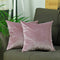 Pillows Throw Pillow Covers - 18"x 18"Pink Green Velvet Blush Decorative Throw Pillow Cover 2 Pcs in set HomeRoots