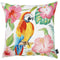 Pillows Throw Pillow Covers - 18"x 18" Tropical Parrot Forest Decorative Throw Pillow Cover HomeRoots