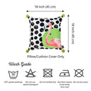 Pillows Throw Pillow Covers - 18"x 18" Tropical Pokedot Flamingo Decorative Throw Pillow Cover HomeRoots