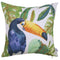 Pillows Throw Pillow Covers - 18"x 18" Tropical Square Parrot Printed Decorative Throw Pillow Cover HomeRoots