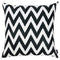 Pillows Throw Pillow Covers - 18"x18" Black and White Chevron Decorative Throw Pillow Cover HomeRoots