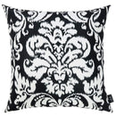 Pillows Throw Pillow Covers - 18"x18" Black and White Damask Decorative Throw Pillow Cover HomeRoots