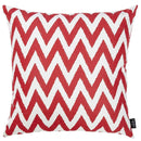 Pillows Throw Pillow Covers - 18"x18" Red Nautica Chevron Decorative Throw Pillow Cover Printed HomeRoots