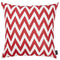 Pillows Throw Pillow Covers - 18"x18" Red Nautica Chevron Decorative Throw Pillow Cover Printed HomeRoots