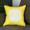 Pillows Throw Pillow Covers - 18"x18" Scandi Square Hello Printed Decorative Throw Pillow Cover HomeRoots