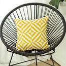 Pillows Throw Pillow Covers - 18"x18" Yellow Geometric Diagram Decorative Throw Pillow Cover HomeRoots