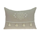 Pillows Throw Pillow Covers - 20" x 0.5" x 14" Elegant Transitional Beige Accent Pillow Cover HomeRoots