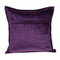 Pillows Throw Pillow Covers - 20" x 7" x 20" Transitional Purple Solid Quilted Pillow Cover With Down Insert HomeRoots