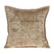 Pillows Throw Pillow Covers - 20" x 7" x 20" Transitional Taupe Solid Quilted Pillow Cover With Down Insert HomeRoots