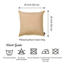 Pillows Throw Pillow Covers - 20"x20" Light Beige Honey Throw Pillow Cover 2 pcs in set HomeRoots