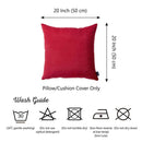 Pillows Throw Pillow Covers - 20"x20" Red Honey Decorative Throw Pillow Cover (2 pcs in set) HomeRoots